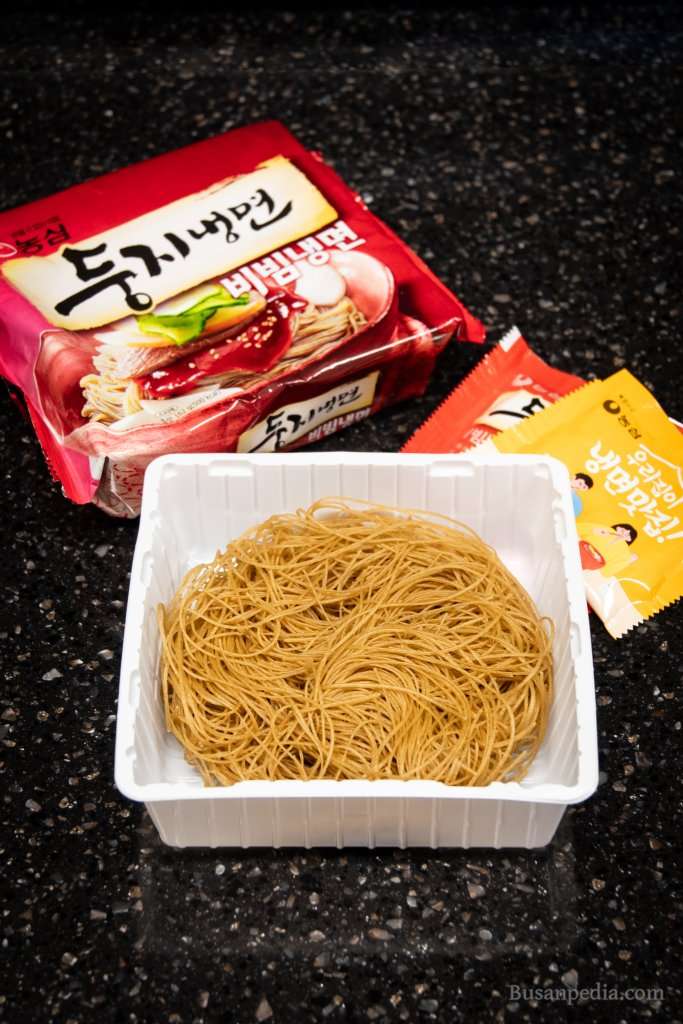 Nongshim Dungji Bibim Naengmyeon seasonings